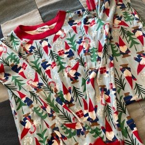 Hanna Andersson Gnome Christmas Pajamas 12 Light Blue